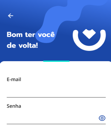 e-mail e senha